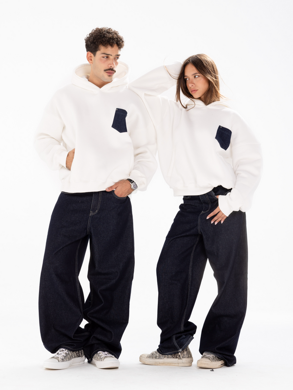 RUHDIES DENIM POCKET HOODIE