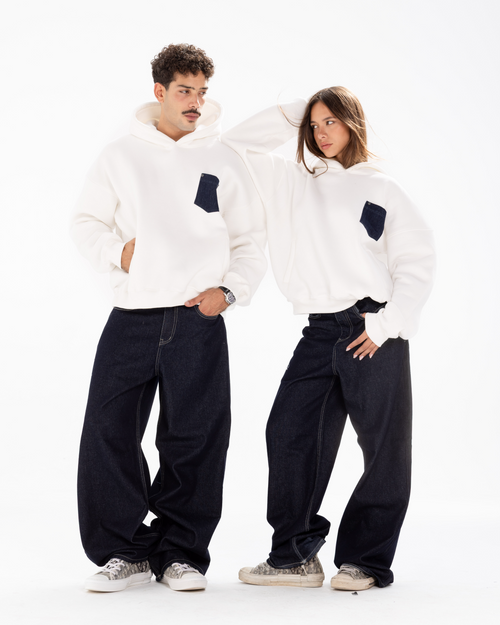 RUHDIES DENIM POCKET HOODIE