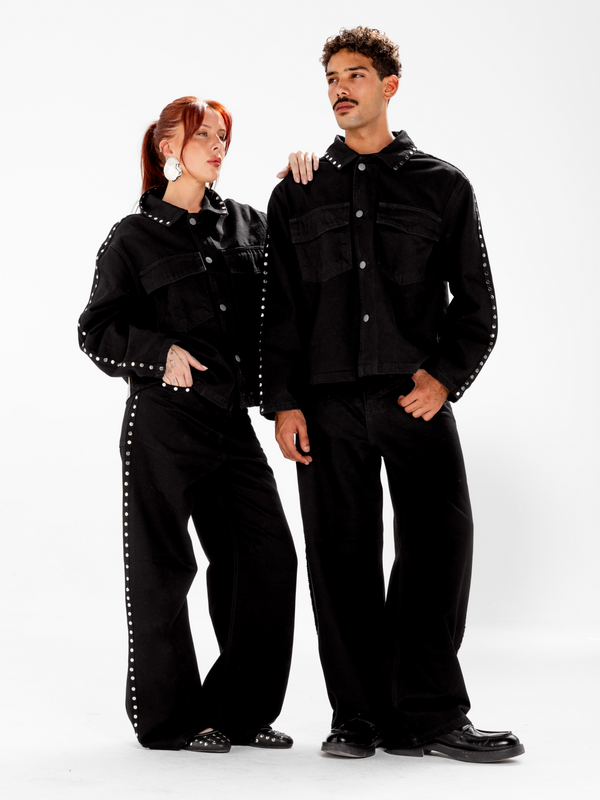 MID-RISE BAGGY JEANS