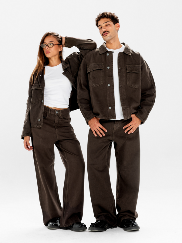 MID-RISE BAGGY JEANS