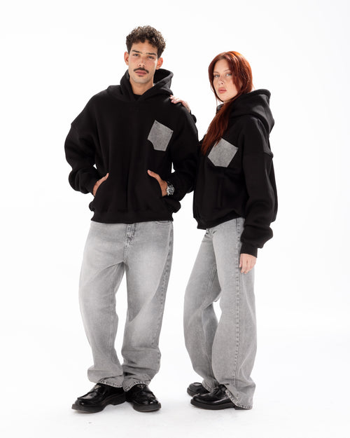 RUHDIES DENIM POCKET HOODIE