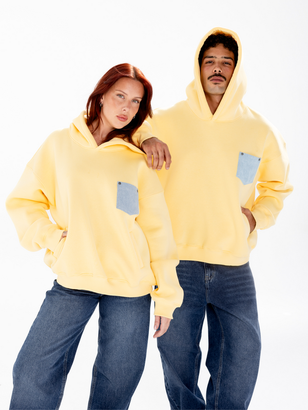 RUHDIES DENIM POCKET HOODIE