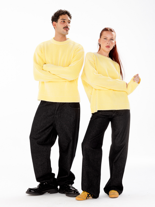 RUHDIES RIBBED KNIT SWEATER