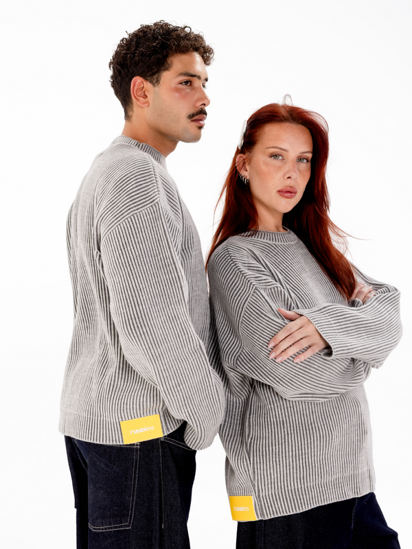 RUHDIES RIBBED KNIT SWEATER