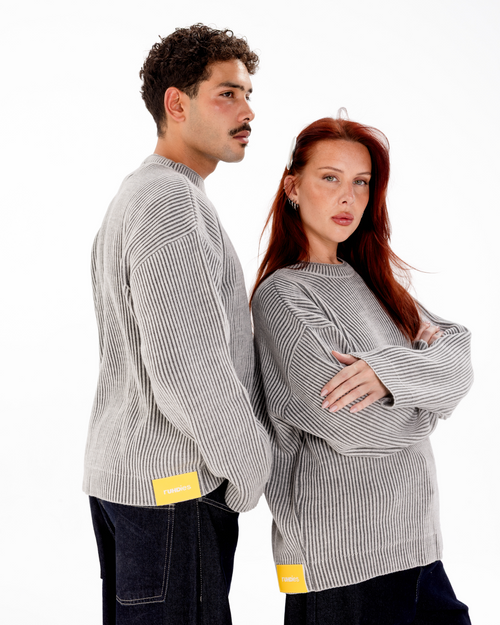 RUHDIES RIBBED KNIT SWEATER